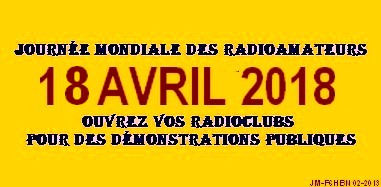 Journée Mondiale Des Radioamateurs Le 18/04/2018! Rappel! | Union ...